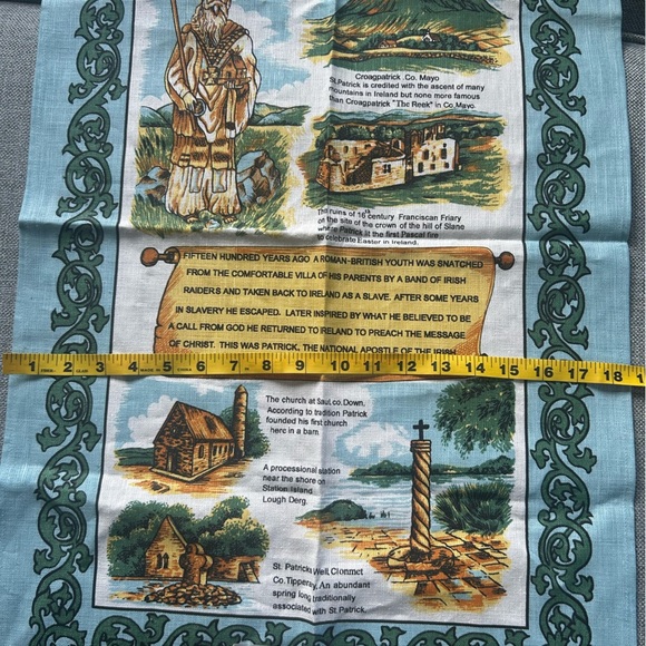 Ulster Weavers St Patrick Ireland 100% Irish Linen Kitchen Tea Towel Vintage - Picture 8 of 10
